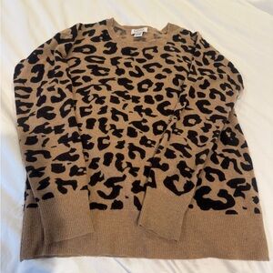 Barneys New York Leopard Sweater